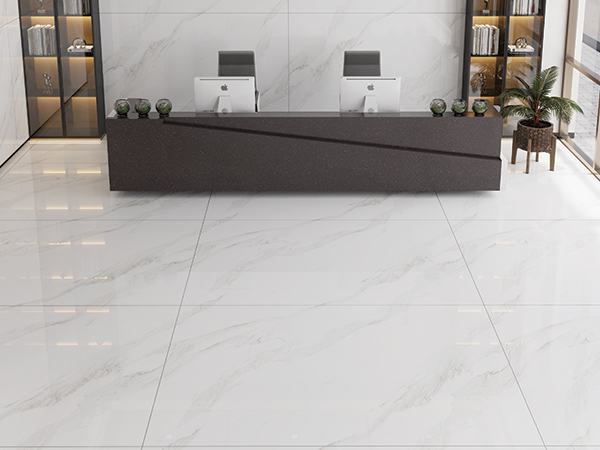 Classic White Floor Tiles for a Clean Look